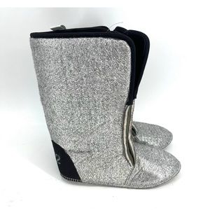 Felted wool Tall Boot Insulated Removeable Liner Silver Mens' 12